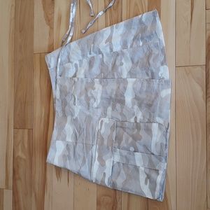 ZARA Camo wrap mini skirt